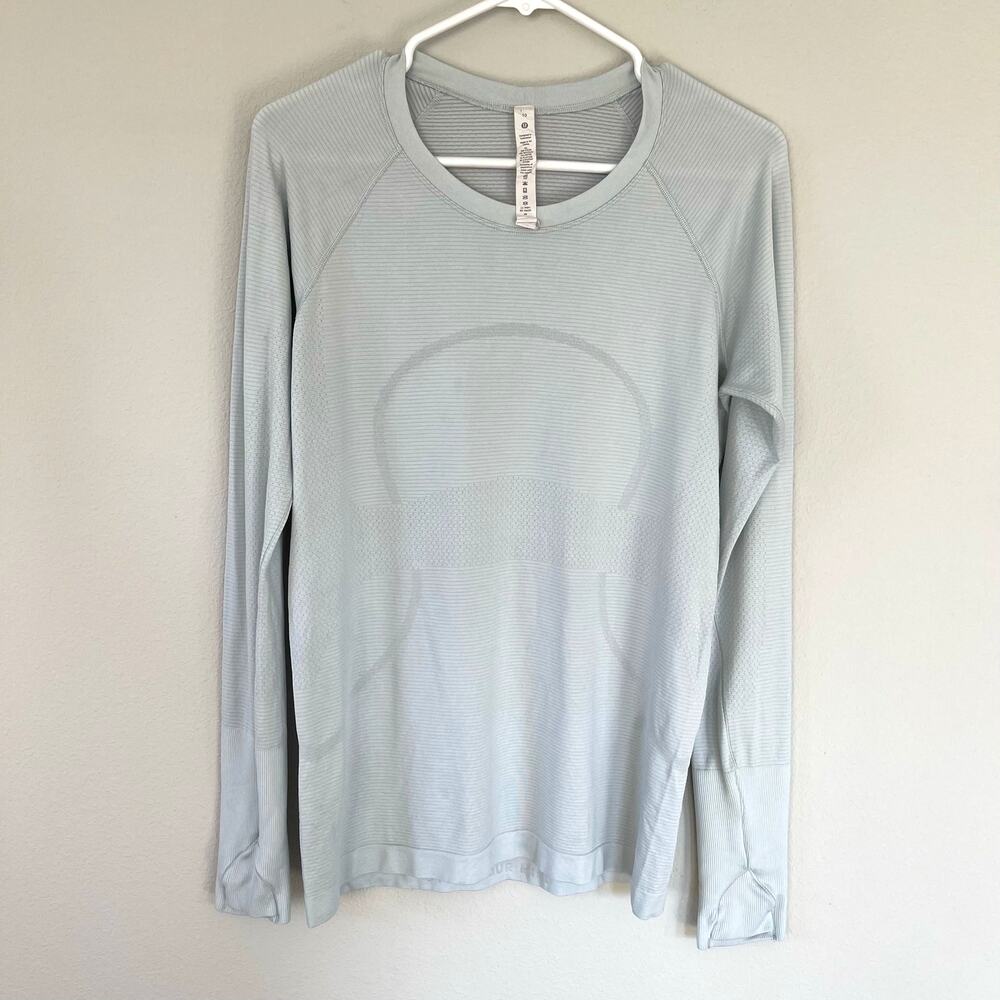 Lululemon Swiftly Tech Long Sleeve Shirt Light Blue (10)